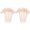 Uonlytech 2pcs Hair Combs Rhinestones for Bride and Bridesmaids Elegant Floral Design Wedding Accessories Easy to Wear Hair Clips for Special Occasions view 1