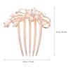 Uonlytech 2pcs Hair Combs Rhinestones for Bride and Bridesmaids Elegant Floral Design Wedding Accessories Easy to Wear Hair Clips for Special Occasions view 2
