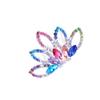 Beaupretty 1pc Colorful Rhinestone Crown Hair Comb for Bridal Weddings Handmade Insert Comb Headdress for Women Decorative Accessory for Special Occasions Unique Updo Half-up Hairstyles view 1