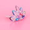 Beaupretty 1pc Colorful Rhinestone Crown Hair Comb for Bridal Weddings Handmade Insert Comb Headdress for Women Decorative Accessory for Special Occasions Unique Updo Half-up Hairstyles view 4