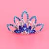 Beaupretty 1pc Colorful Rhinestone Crown Hair Comb for Weddings Bridal Parties and Special Occasions Elegant Handmade Headpiece for Women - view 2