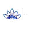 Beaupretty 1pc Colorful Rhinestone Crown Hair Comb for Weddings Bridal Parties and Special Occasions Elegant Handmade Headpiece for Women - view 4