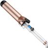 Hoson 2 Inch Curling Iron Large Barrel, Long Barrel Curling Wand Dual Voltage, Ceramic Tourmaline Coating with LCD Display, Glove Include view 1