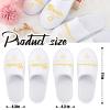 Hercicy Wedding Bridesmaid Slippers Set of 7 Bride Disposable Hotel Bridal Shower Spa Slippers for Gifts Party Decoration view 2