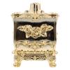 FOMIYES Floral Embossed Cotton Pad Box Makeup Sponge Storage Case Jewelry Box for Girls Small view 1