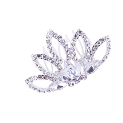 Beaupretty 1pc Colorful Rhinestone Hair Comb for Weddings Bridal Events and Special Occasions Elegant Headwear Accessory for Women and Girls Handmade Bridal Headdress Unique Beauty