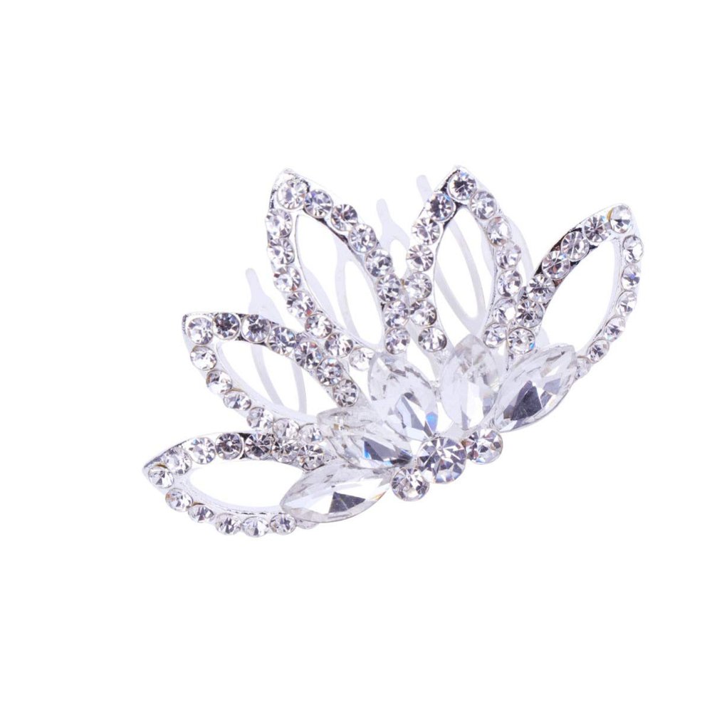 Beaupretty 1pc Colorful Rhinestone Hair Comb for Weddings Bridal Events and Special Occasions Elegant Headwear Accessory for Women and Girls Handmade Bridal Headdress Unique Beauty