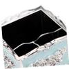 FOMIYES Cotton Swabs Dispenser and Embossed Cotton Pad Storage Box Elegant Flower Design Dust Organizer for Makeup and Accessories for Dressing Table and Desk view 4