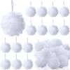 CHENGU 50 Pack Loofah Sponge Bath Sponge Shower Loofah Mesh Shower Ball Bath Pouf Wash Body Puff for Women Men, 30 g(White,Classic) view 1