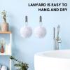 CHENGU 50 Pack Loofah Sponge Bath Sponge Shower Loofah Mesh Shower Ball Bath Pouf Wash Body Puff for Women Men, 30 g(White,Classic) view 4