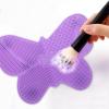 Brush Cleaning Mat 1pc Beauty Brush Cleaning Pad Makeup Tool Butterflies Shape Mat for Women and Girls Cosmetic view 1