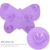 Brush Cleaning Mat 1pc Beauty Brush Cleaning Pad Makeup Tool Butterflies Shape Mat for Women and Girls Cosmetic view 2
