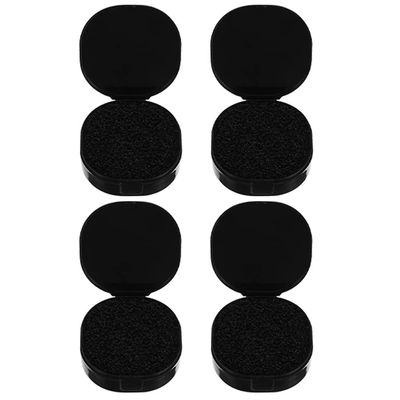 Beavorty 4pcs Makeup Brush Cleaning Sponge for Women Compact Removal Tool for Easy and Safe Makeup Brush Cleaning for Home and Travel Use