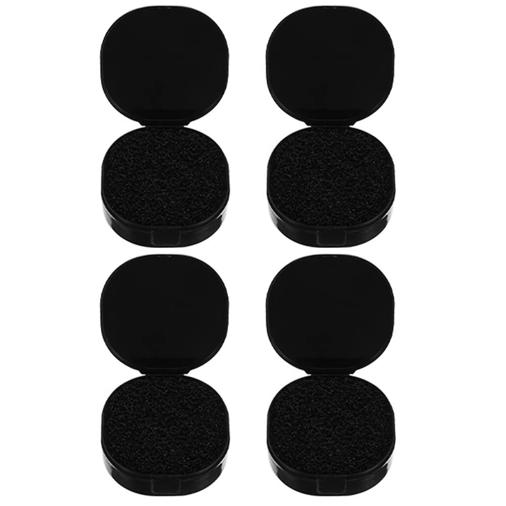 Beavorty 4pcs Makeup Brush Cleaning Sponge for Women Compact Removal Tool for Easy and Safe Makeup Brush Cleaning for Home and Travel Use