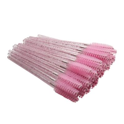 Beavorty 100pcs Disposable Eyelash Brushes Crystal Rods Applicators for Mascara Eyelash Makeup for Professional Salons and Home Use