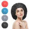 ELEBOX 4 Pack Premium Collection Super Jumbo Shower Cap Extra Large Shower Caps for Braids Shower Bonnets Women Waterproof Hair Caps for Spa Salon Shower Hat view 1
