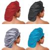 ELEBOX 4 Pack Premium Collection Super Jumbo Shower Cap Extra Large Shower Caps for Braids Shower Bonnets Women Waterproof Hair Caps for Spa Salon Shower Hat view 2