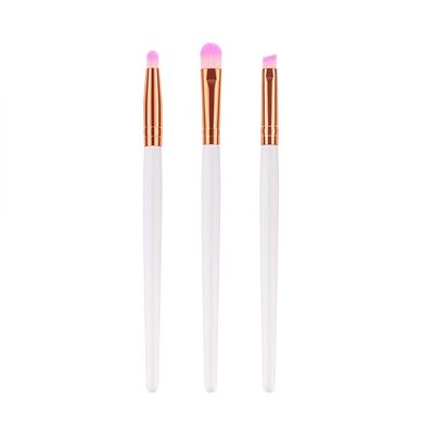 3pcs Wooden Handle Nylon Bristles Makeup Brush Cosmetics Powder Blush Brush Kit for Woman (T- 03-005) for Women and Girls