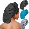ELEBOX Large Shower Cap 3 Pack Oversized Shower Cap for Long Hair Waterproof Bath Cap Reusable Hair Caps for Women Hair Protection view 1