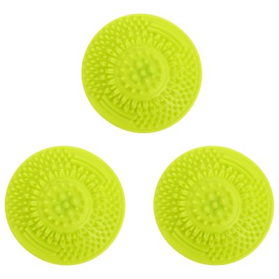 Beavorty 3pcs Silicone Makeup Brush Cleaning Pad Portable Brush Cleaning Tool for Travel Easy to Use for Home and Salon