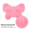 Beavorty 1pc Butterfly Shape Makeup Brush Cleaning Pad Suction Cups Silicone Scrubber for Easy Cleaning for Home Salon Use Flexible Portable Design Tool view 4