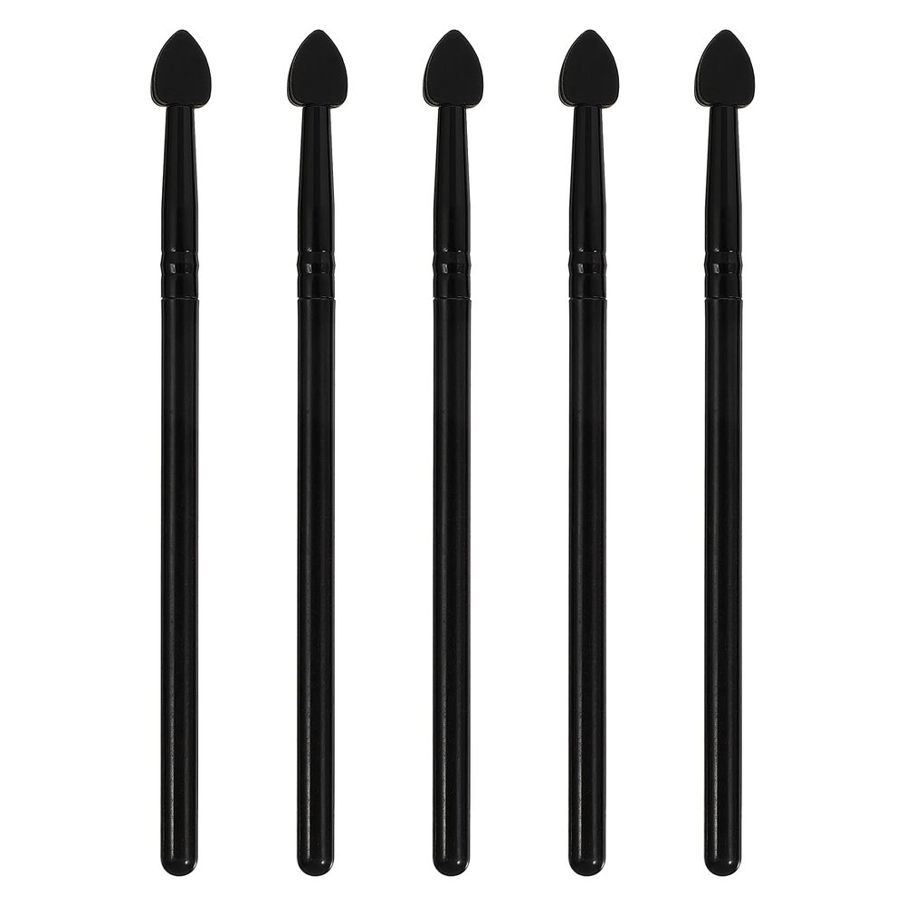 Beavorty 5pcs Reusable Silicone Eyeshadow Makeup Brushes Versatile Cosmetic Brushes for Precise Eye Application Easy to Clean Non-absorbent for Eyeshadow and Masks
