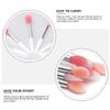 Beavorty 9pcs Silicone Lip Brush Creative Makeup Tool for Precise Lip Color Application for Professional Home Use Includes Each of Transparent and Nude Brushes view 4