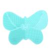 Beavorty 1pc Butterfly Shape Makeup Brush Cleaning Mat Silicone Scrubber Tool for Deep Cleaning Brushes Portable Design Suction Cup Green for Easy Use view 1