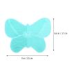 Beavorty 1pc Butterfly Shape Makeup Brush Cleaning Mat Silicone Scrubber Tool for Deep Cleaning Brushes Portable Design Suction Cup Green for Easy Use view 2