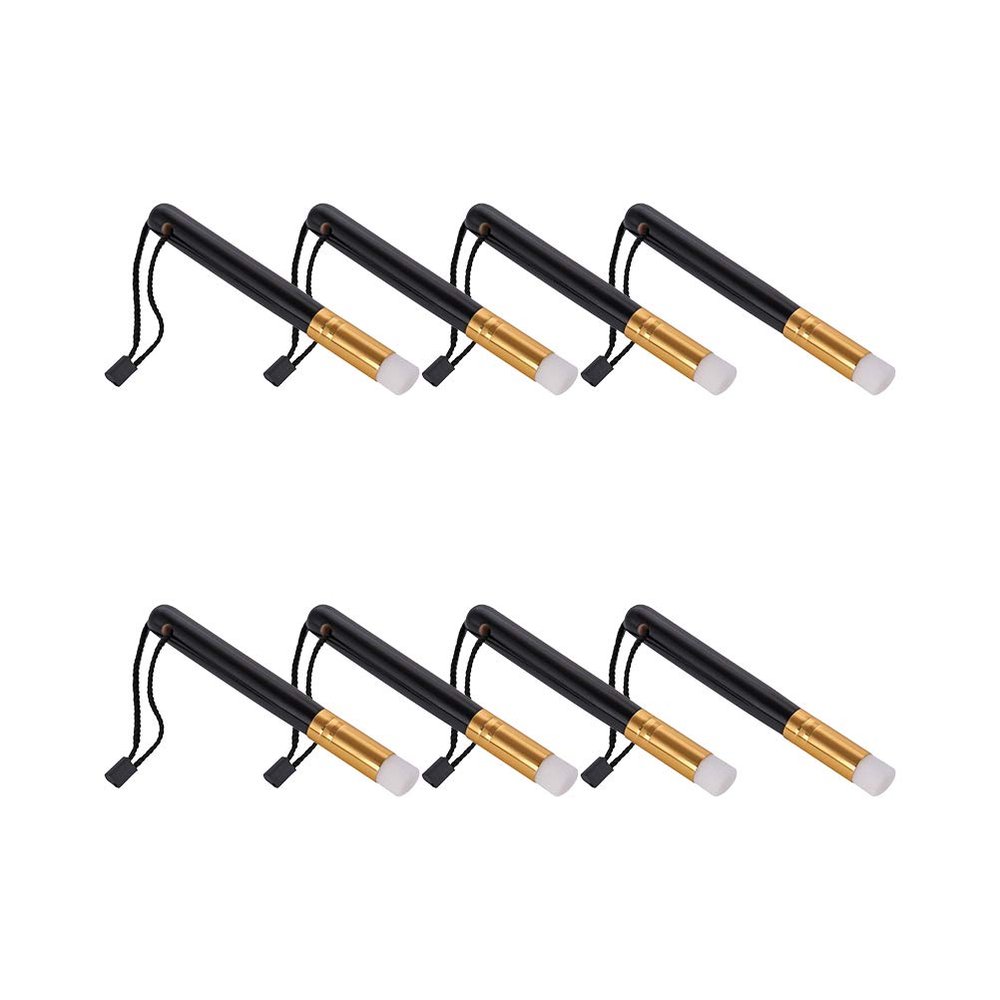 Beavorty 8pcs Grafting Eyelash Cleaning Brushes Makeup Face Cleaners Soft Bristles for for Salon Use and Home Black Handle