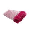 Beavorty 100pcs Disposable Eyelash Applicator Brushes Crystal Rod for Mascara Application and Eyelash Separation for Beauty Salons and Personal Use Rosy Color view 1