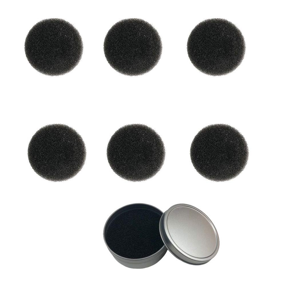 1 Set 7pcs Makeup Brush Cleaning Sponge Quick Dry Cleaning Box Makeup Cleaner Supplies (1pc Single Layer Set+ 6pcs Replacement Cotton) for Women and Girls
