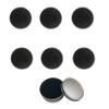 1 Set 7pcs Makeup Brush Cleaning Sponge Quick Dry Cleaning Box Makeup Cleaner Supplies (1pc Single Layer Set+ 6pcs Replacement Cotton) for Women and Girls view 1