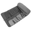 Beavorty Multi-functional Makeup Brush Organizer Folding Rolling Case for Travel Easy to Use Makeup Tool Storage Bag Compact and Practical Design for Enthusiasts Gray view 2