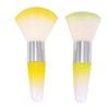 Beavorty 2pcs Nail Dust Brushes Multifunctional Makeup Brush Cleaner for Nails Green Yellow Colors for Manicure Easy to Carry Suitable for Professional Personal Use view 1