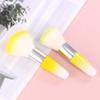 Beavorty 2pcs Nail Dust Brushes Multifunctional Makeup Brush Cleaner for Nails Green Yellow Colors for Manicure Easy to Carry Suitable for Professional Personal Use view 2