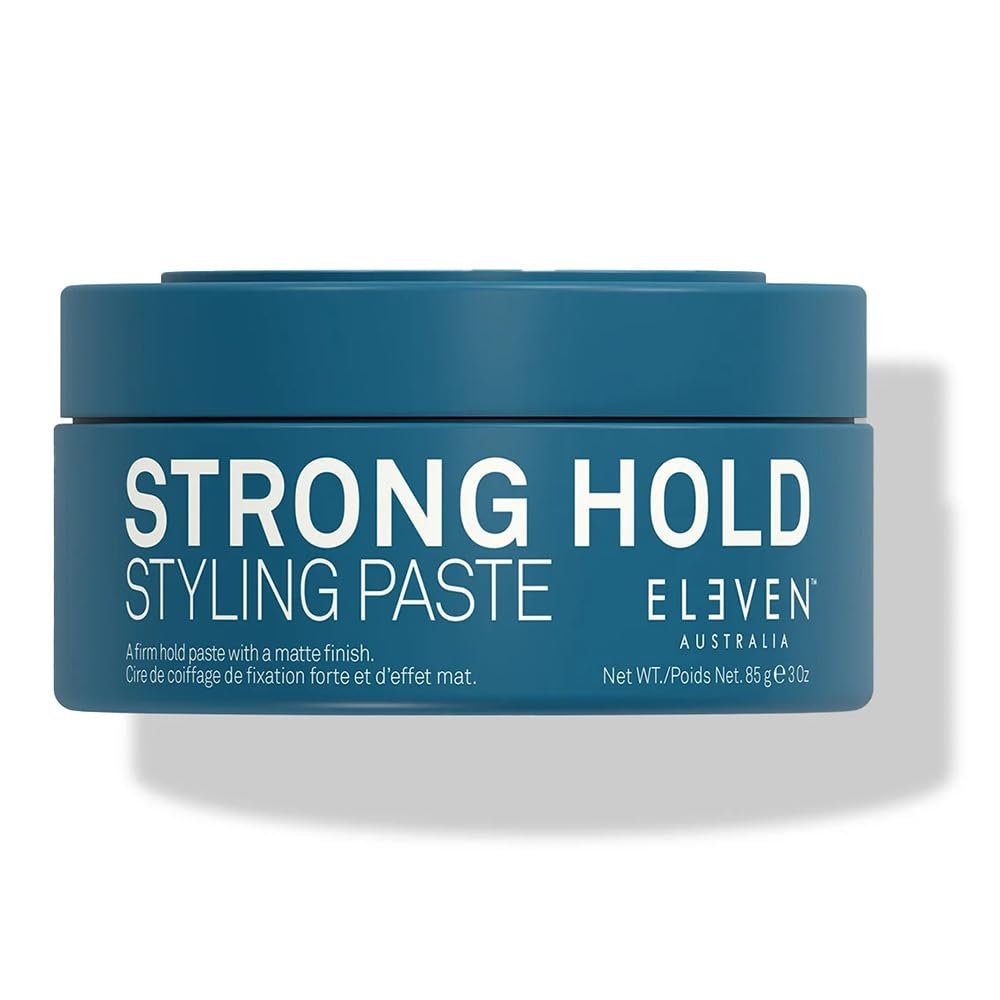 ELEVEN AUSTRALIA Strong Hold Hair Styling Paste for Men & Women - Matte Finish Texture Paste for Short to Medium Hair, Firm All Day Hold, Sculpting Style Cream, Adds Shine, Cruelty Free Product - 3 oz