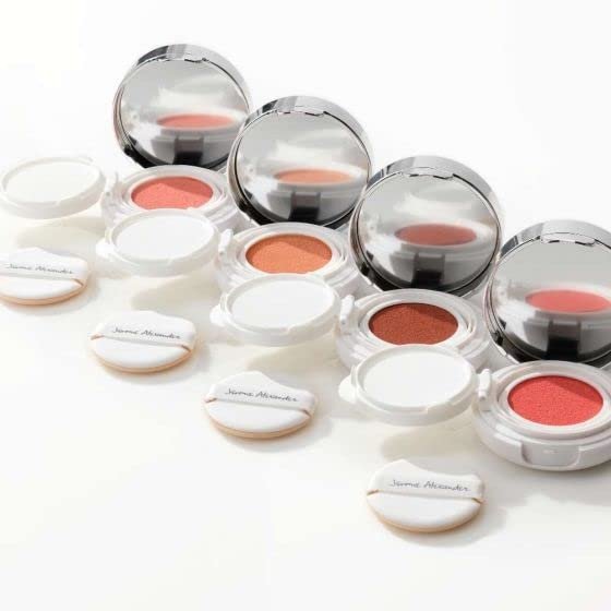 Jerome Alexander AirCushion Blusher - Smooth, Buildable Formula for a Natural Glow | All Skin Typesr- Sweet Mandarin