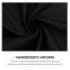 Lurrose Hair Dye Clothes Hair Treatment Short Sleeve Work T Shirts Clothes Simple Hair Treatment Shirts for Barber Shop Man Woman Use Black XL view 2