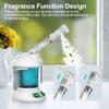Facial Steamer - DENFANY Nano Ionic Face Steamer with Extendable 360 Rotating Arm - Portable Facial Steamer for Personal Care at Home or Salon (Blue) view 2