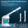 Facial Steamer - DENFANY Nano Ionic Face Steamer with Extendable 360 Rotating Arm - Portable Facial Steamer for Personal Care at Home or Salon (Blue) view 3