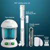 Facial Steamer - DENFANY Nano Ionic Face Steamer with Extendable 360 Rotating Arm - Portable Facial Steamer for Personal Care at Home or Salon (Blue) view 4