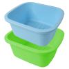 HOMELEX Foot Soaking Bath Basin, Large Size Feet Massager Tub, at Home Spa Pedicure Treatment, 2 Pack Green&Blue view 1