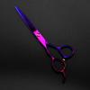 Professional Hair Cutting Shears, 6inch professional japan 440c purple Left handed hair scissors cutting barber haircut thinning shears hairdressing scissors (Color : Thinning) view 2