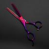 Professional Hair Cutting Shears, 6inch professional japan 440c purple Left handed hair scissors cutting barber haircut thinning shears hairdressing scissors (Color : Cutting) view 4