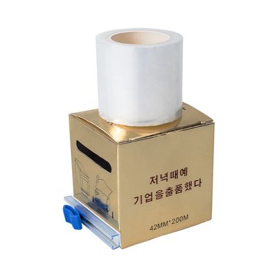 XIAOYU 200 Meters Disposable Eyebrow Tattoo Plastic Wrap Preservative Film, Make Up Transparent Plastic Roller for Lip Blush, Eyebrow Lamination & Lash Lift, Pack of 3