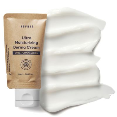 varuza Ultra Moisturizing Derma Facial Cream Oil Free Deep Hydrating Face Moisturizer Vegan, EWG Verified Product Korea Skin Care with Hyaluronic Acid, Amino Acids, Non-Sticky Unscented Lotion