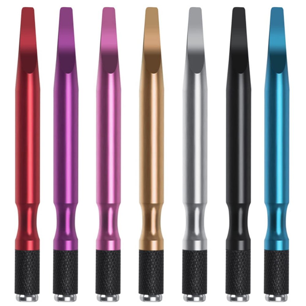 XIAOYU 7PCS Microblading Pens Manual Tattoo Eyebrow Pens Aluminum Microblading Hand Tools for Makeup Supplies