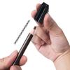 XIAOYU 4-in-1 Plastic Duckbill Shape Eyebrow Pencil Shaper for Lip Liner Eyebrow & Eyeliner Pencils, Pack of 4, Black view 4