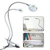 Clip on Desk Lamp - LED Work Lamp with Clamp & Flexible Gooseneck, USB Clamp Light with for Reading Makeup Tattoo view 3